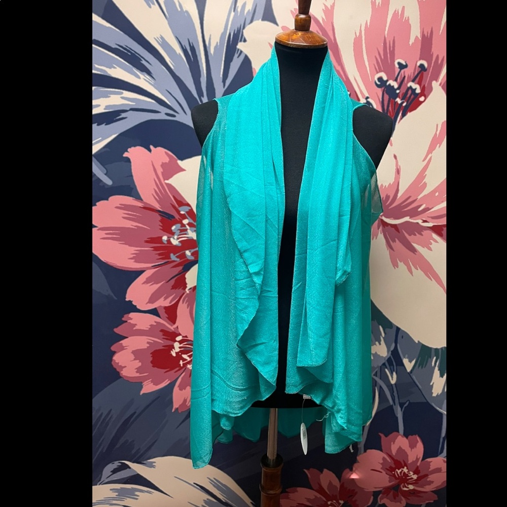 Wyseland fashion Green shawl with glitter